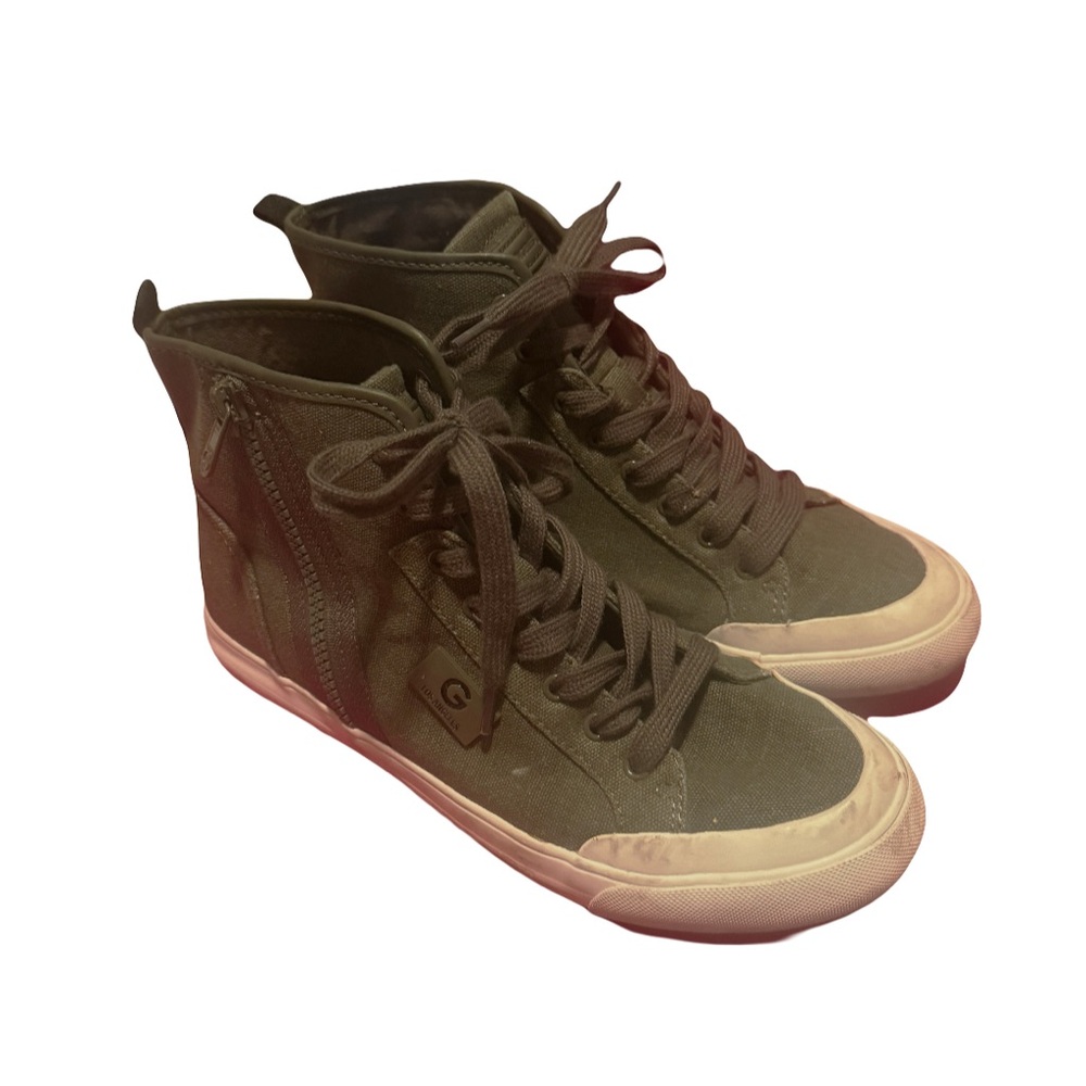 Guess Los Angeles GBG High Top G-Gloria2 Green Lace Up Shoe Women’s size 9.5
